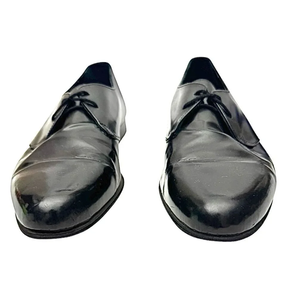 Stanley Blacker Men's Vintage Dress Shoes Size 10.5 W Made In Italy Pre-Owned